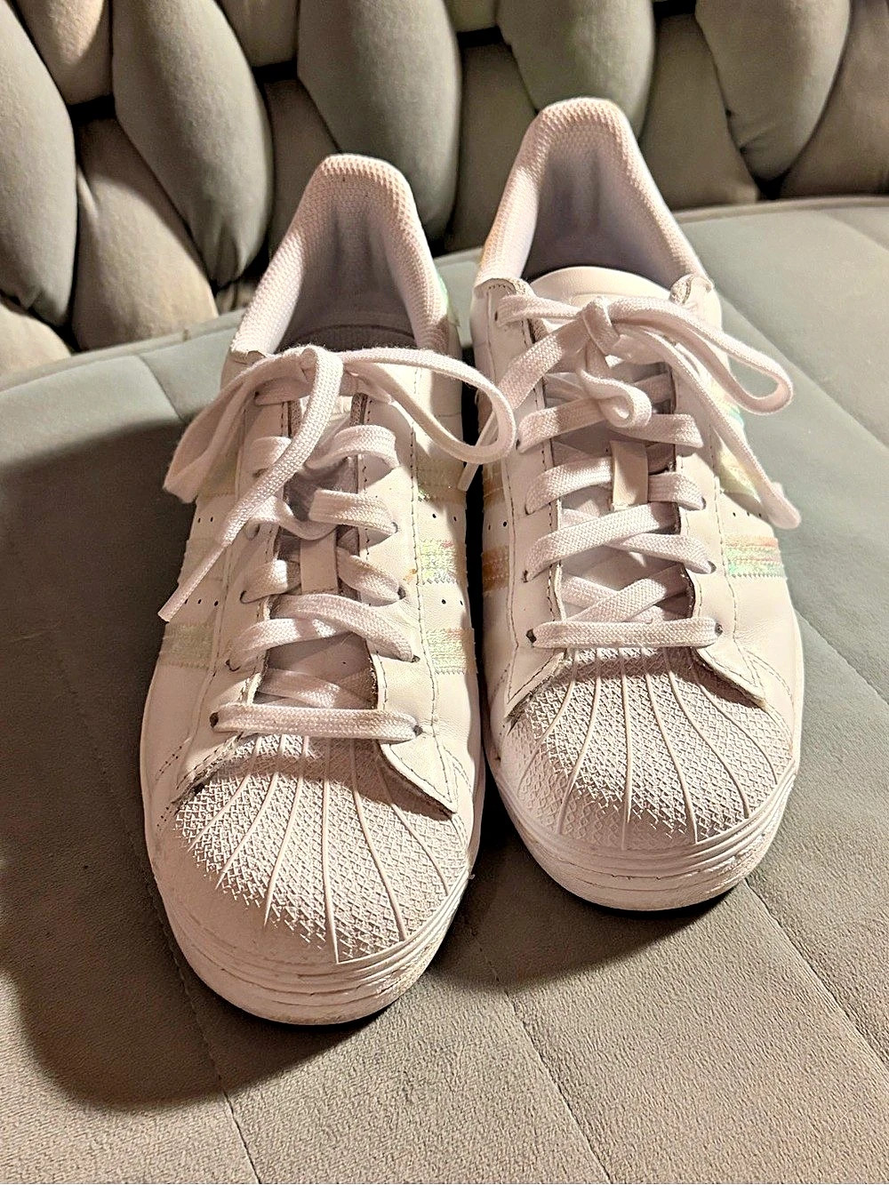 adidas Superstar Color Block Sneakers White & Pink US 6